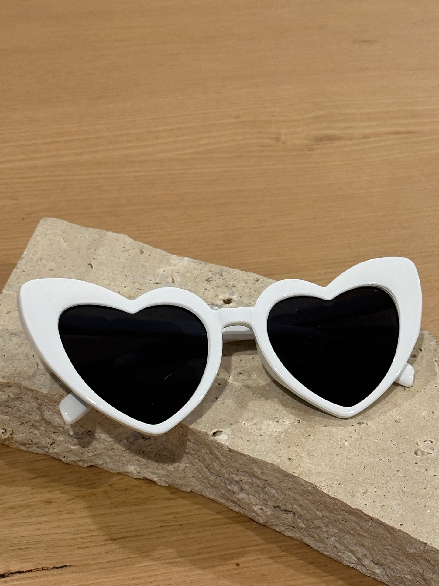 Heart Sunglasses - White