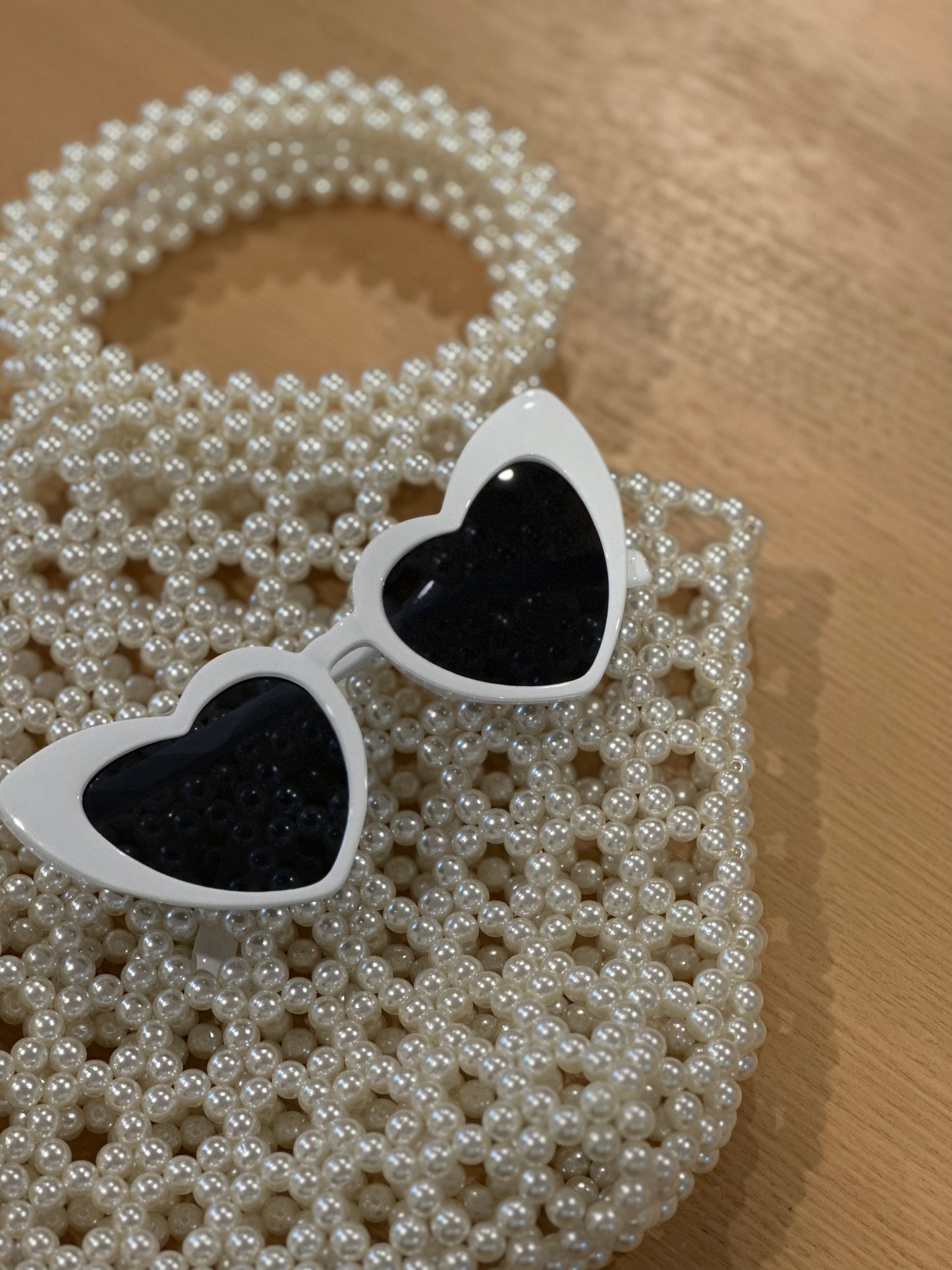 Heart Sunglasses - White